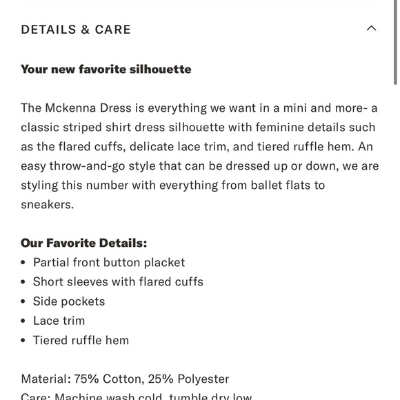 Tuckernuck Tan Striped McKenna Dress with Ruffles - Picture 4 of 4